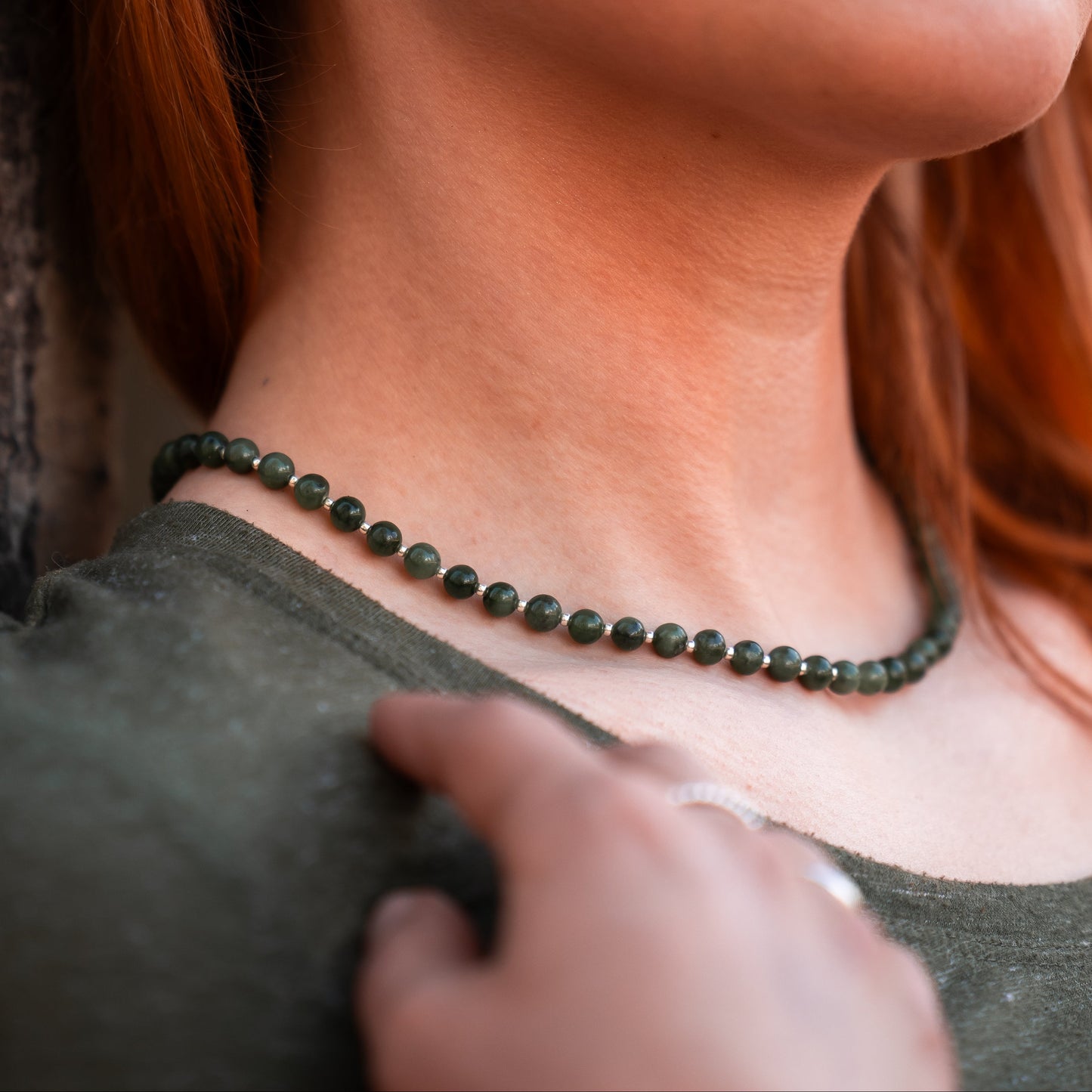 Jade Beaded Necklace