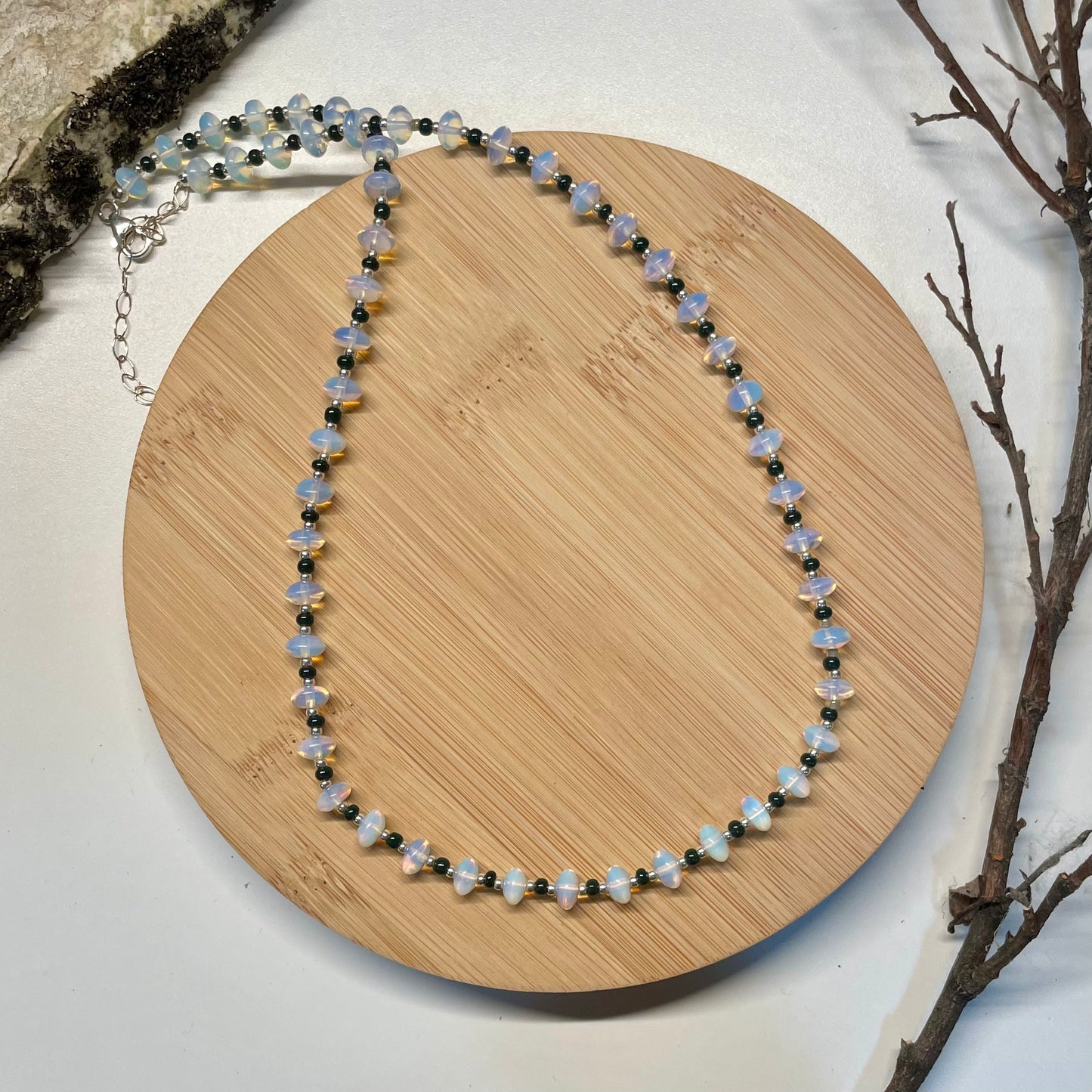 Moonstone Beaded Necklace