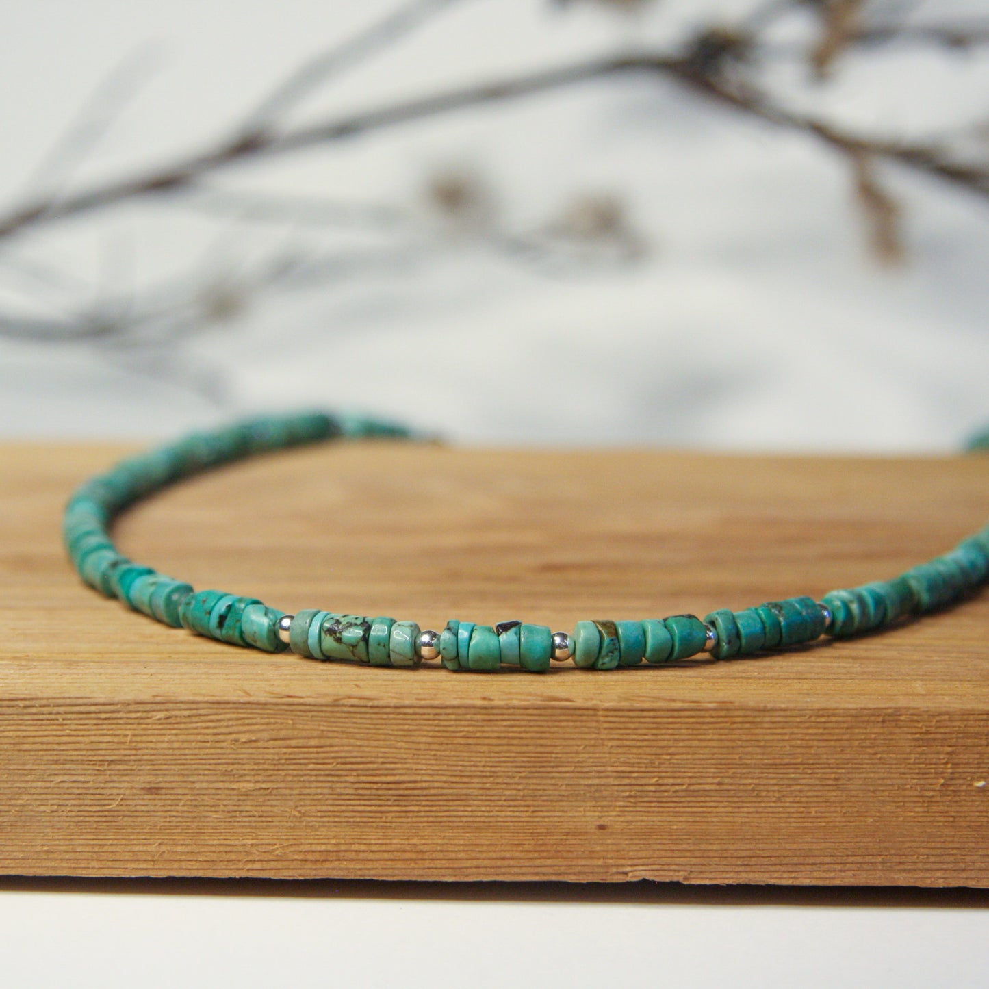 Small Turquoise Beaded Necklace