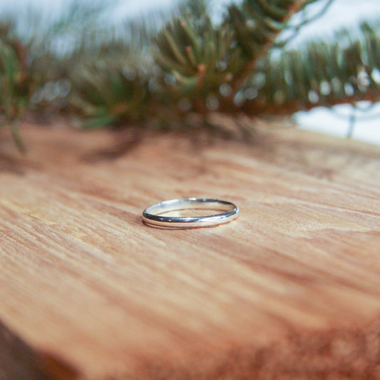 Simple Silver Stacker Ring