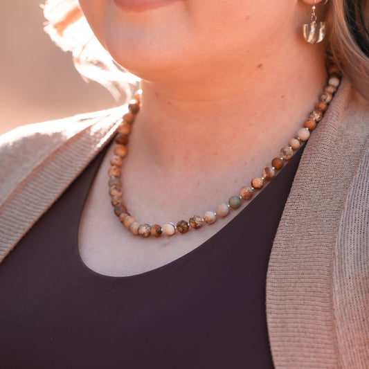 Jasper Beaded Necklace